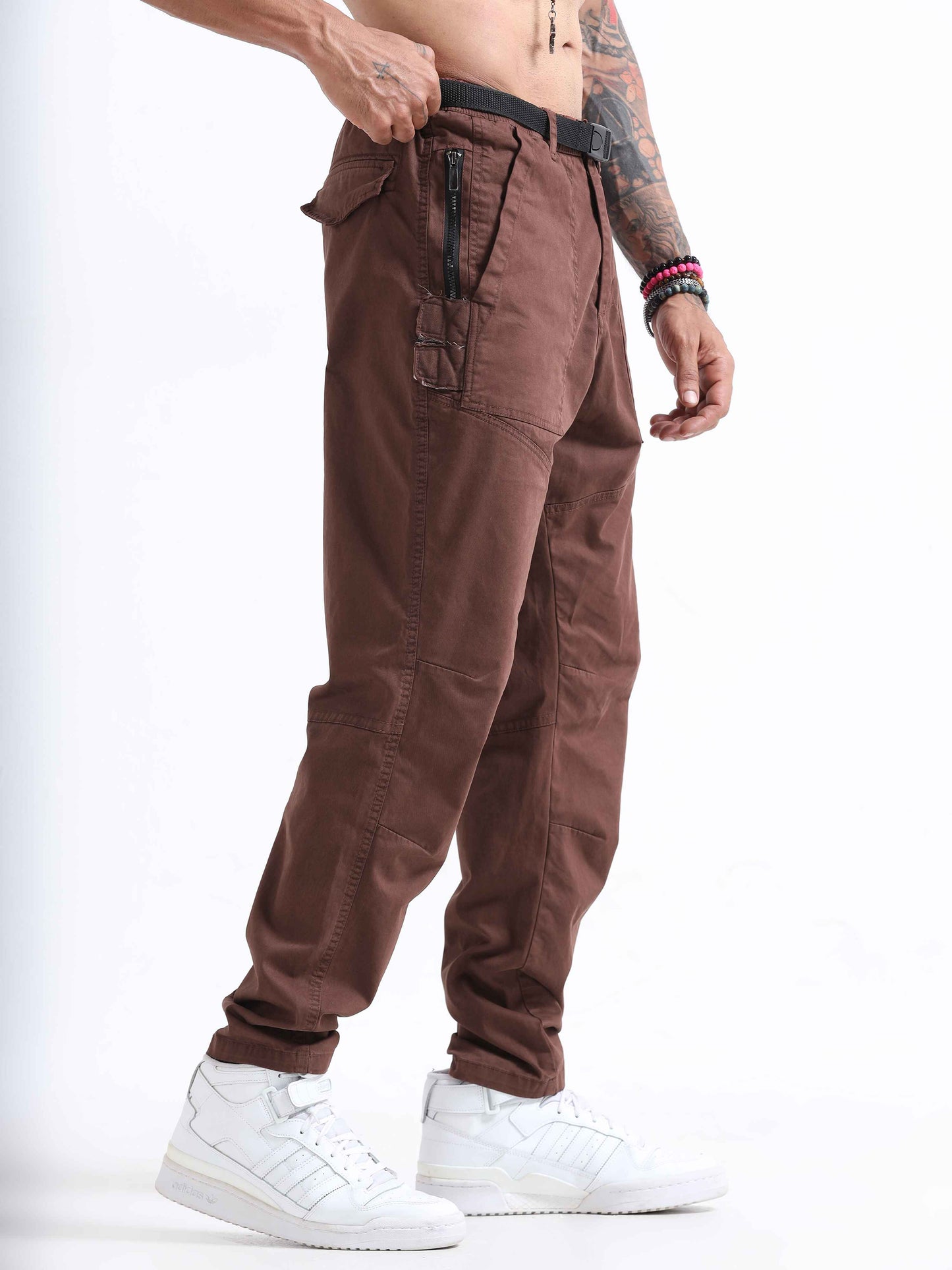 ZipCore Utility Pant In Brown