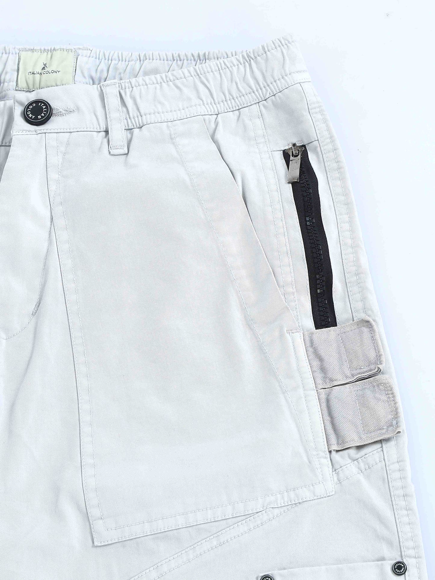 ZipCore Utility Pant In Mid White