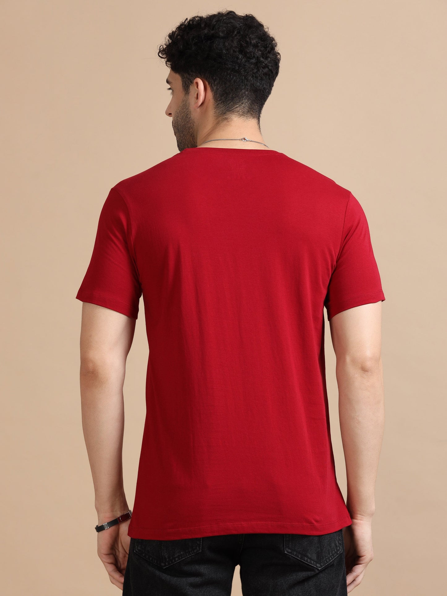 Different Printed T-Shirt- Red