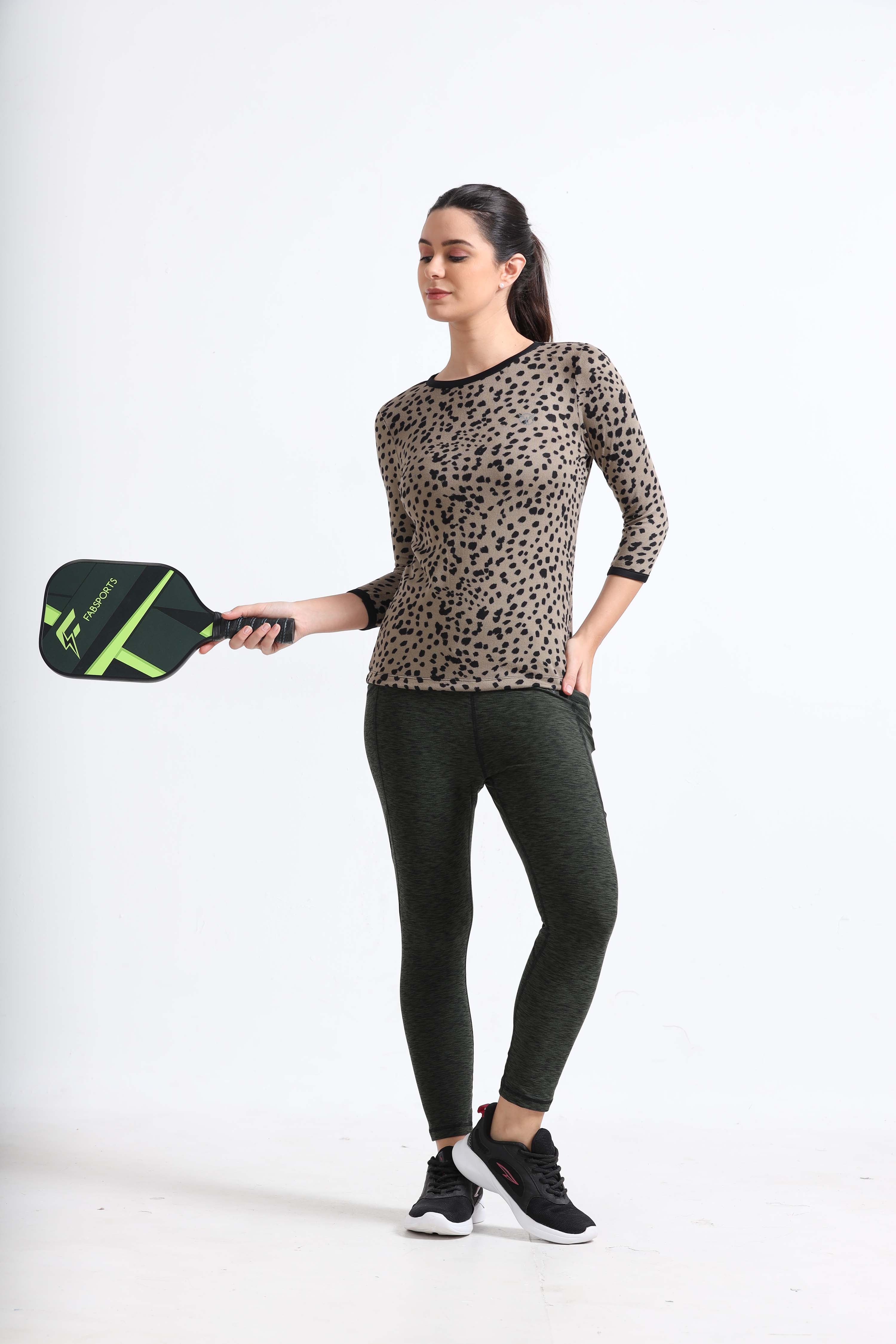 Women Leopard Tee