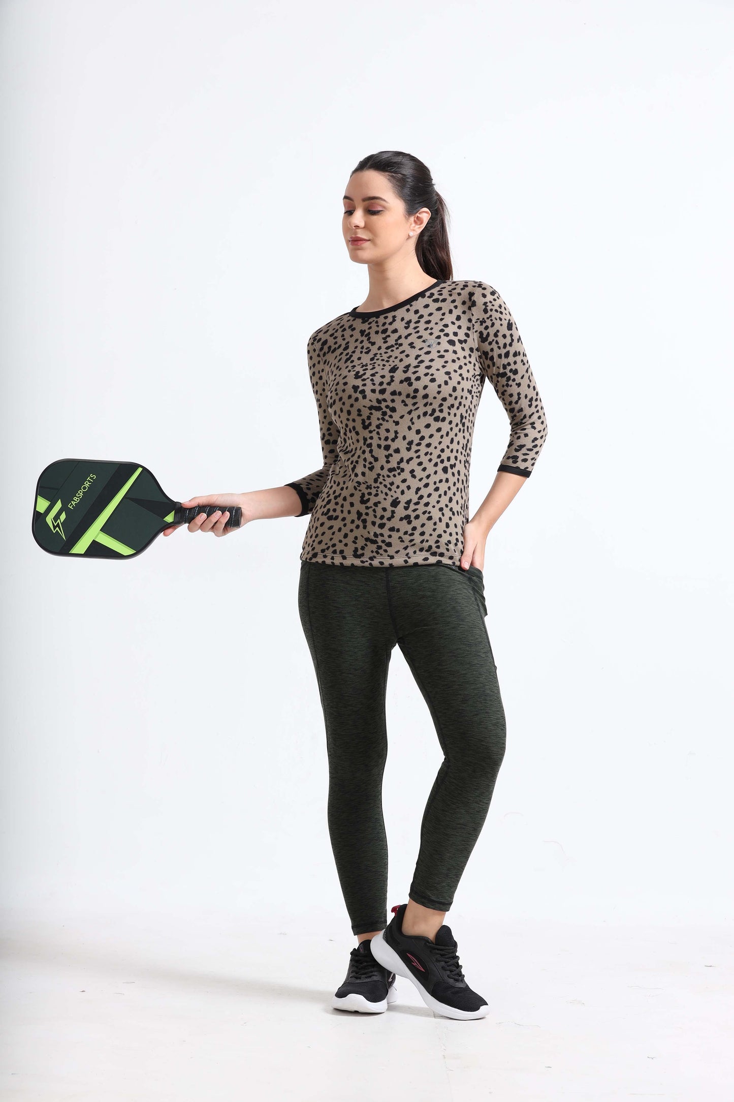 Women Leopard Tee