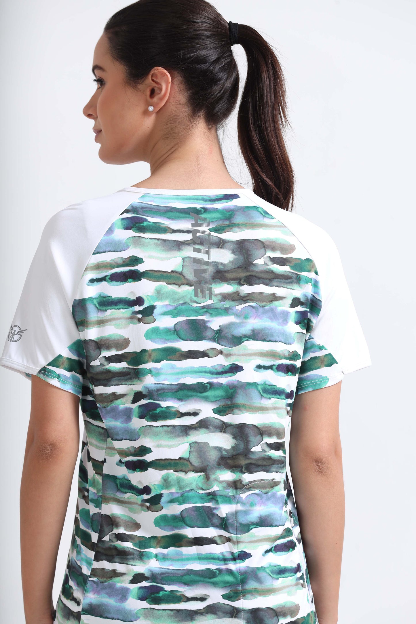 Nature Abstract Women Cycling Tee