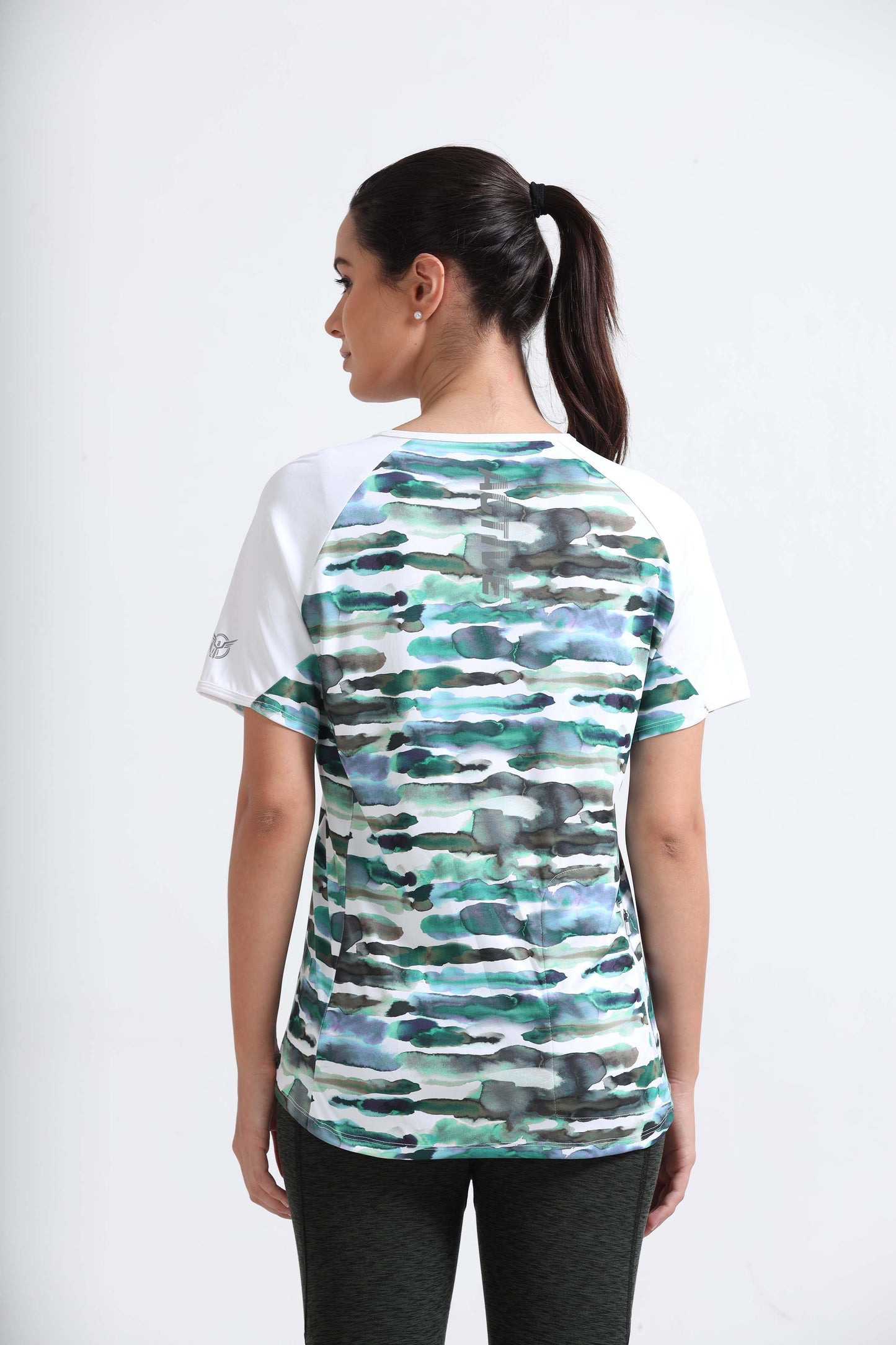 Nature Abstract Women Cycling Tee