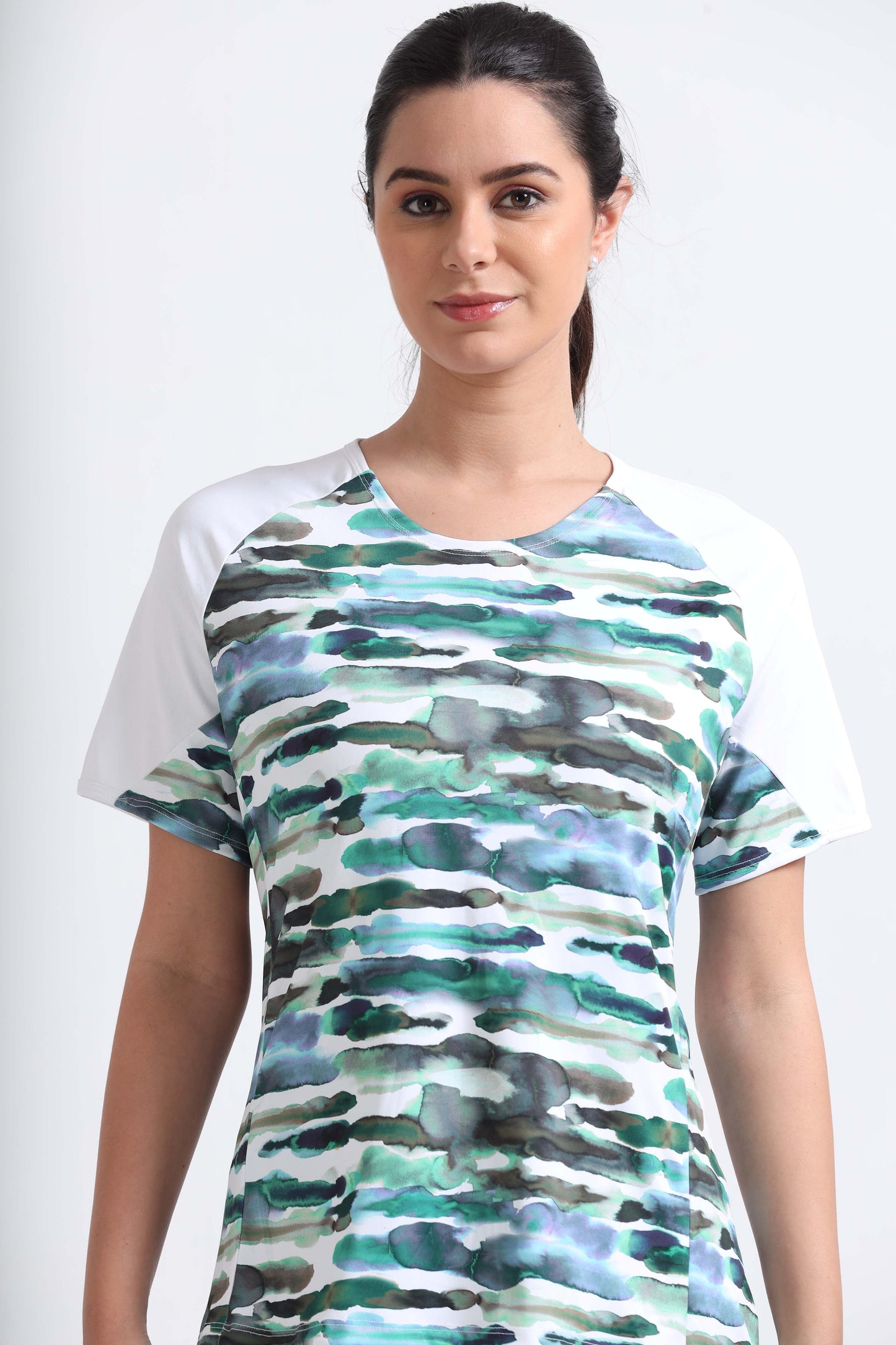 Nature Abstract Women Cycling Tee