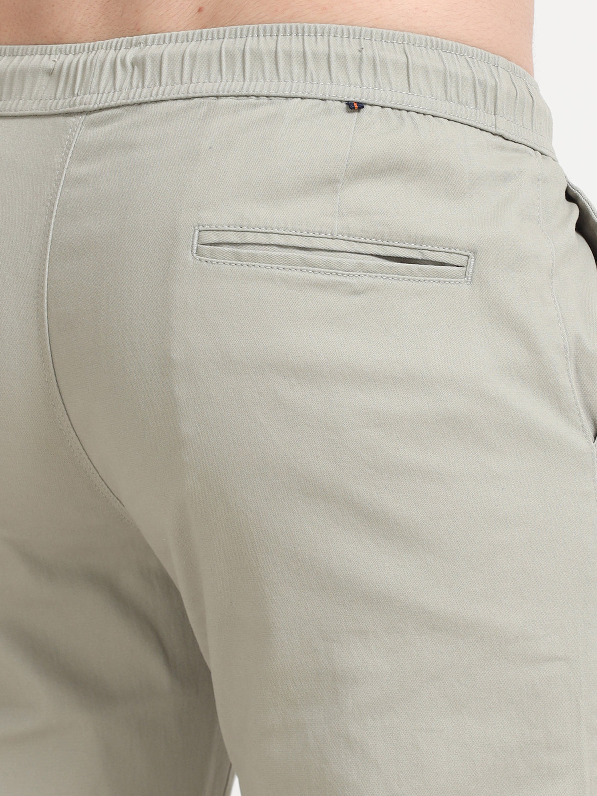 Men Lazy Linen Pleat Pant-Lt Grey