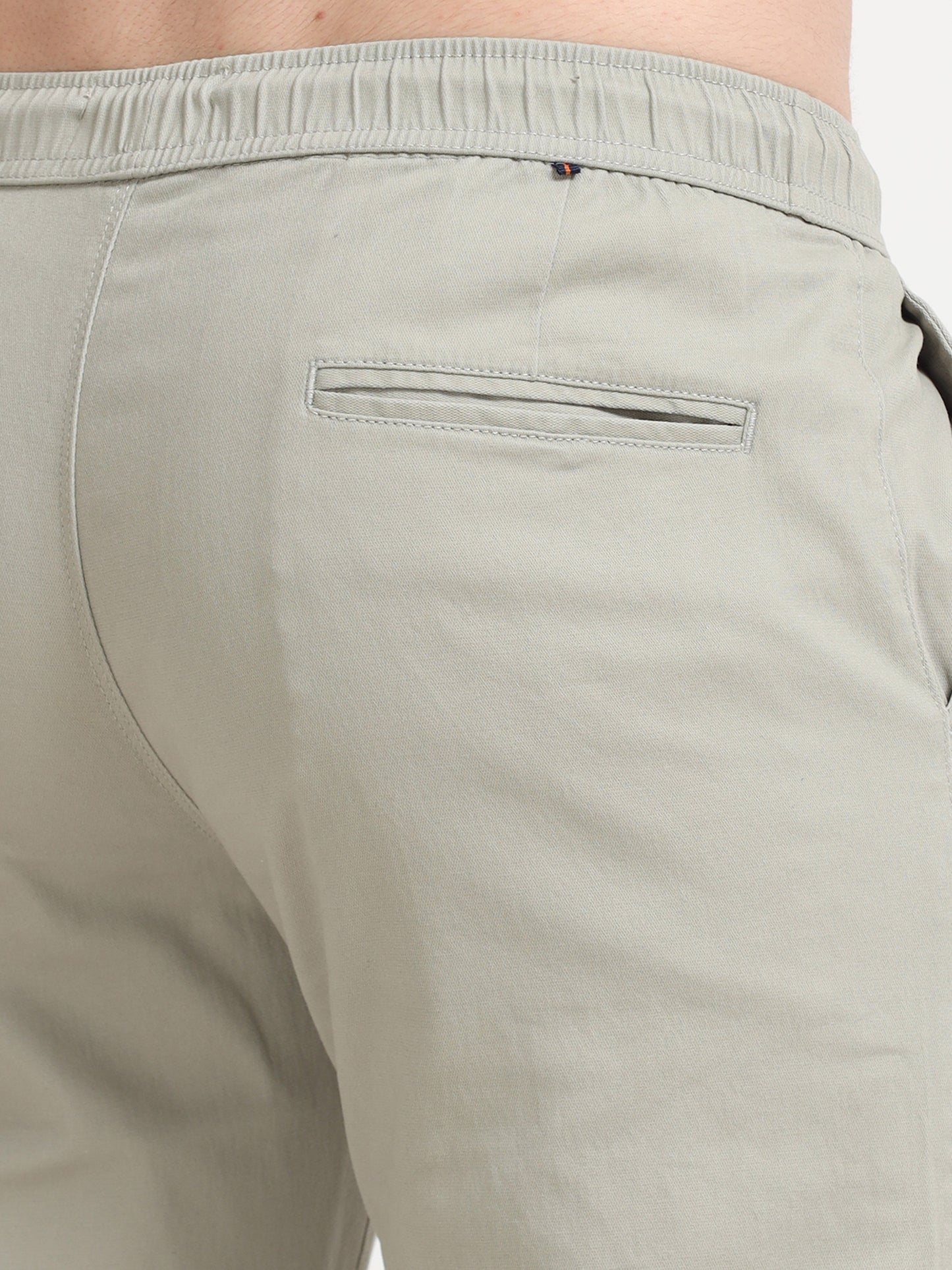 Men Lazy Linen Pleat Pant-Lt Grey