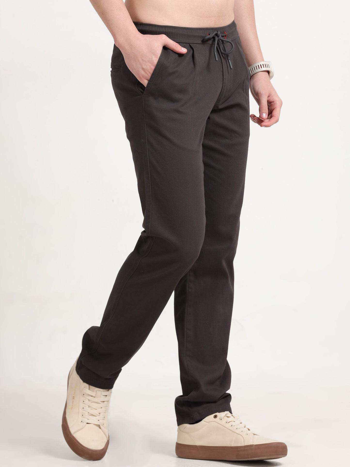 Men Lazy Linen Pleat Pant-Olive