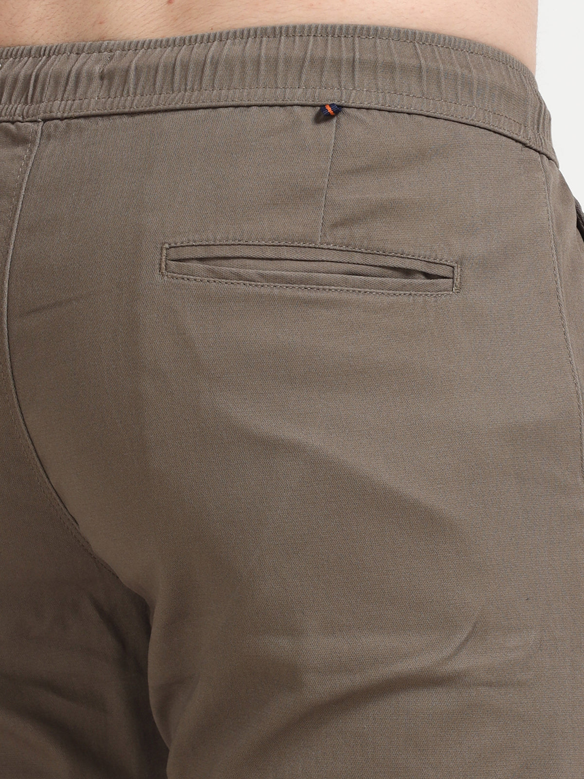 Men Lazy Linen Pleat Pant-Brown