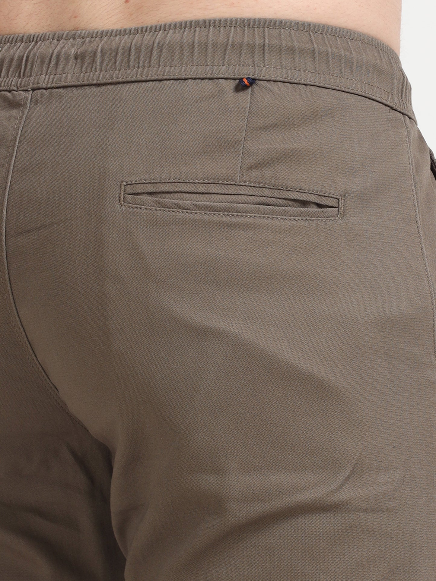 Men Lazy Linen Pleat Pant-Brown