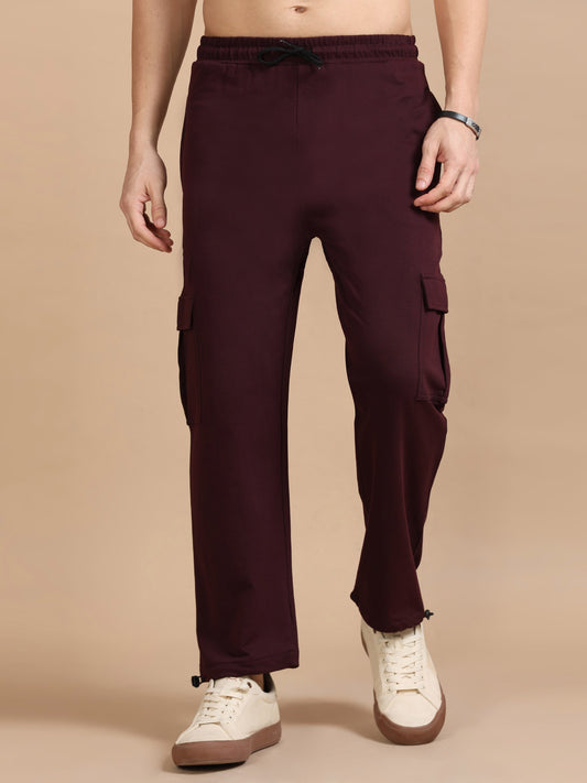 Men Cargo Pant - Maroon