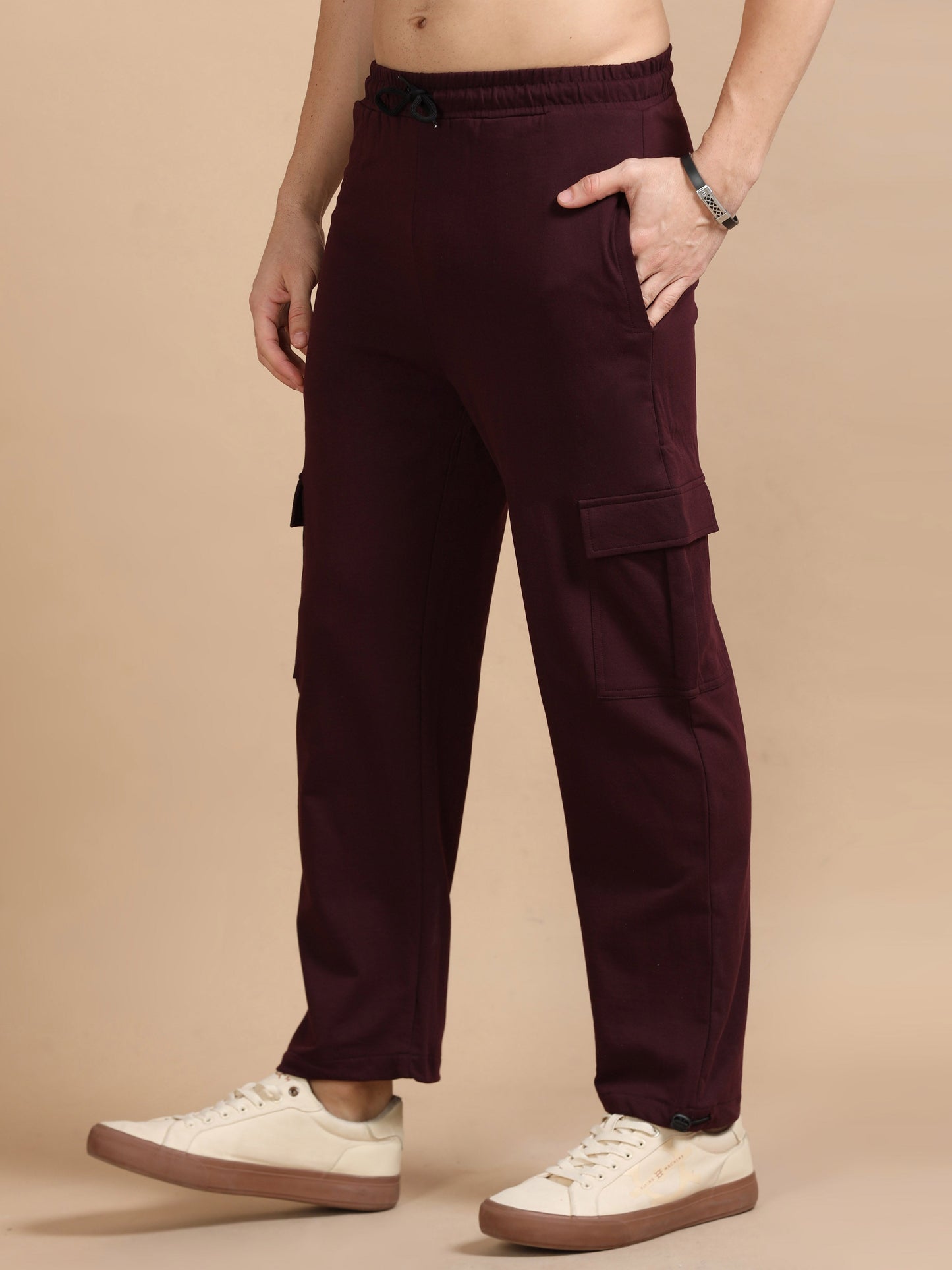 Men Cargo Pant - Maroon