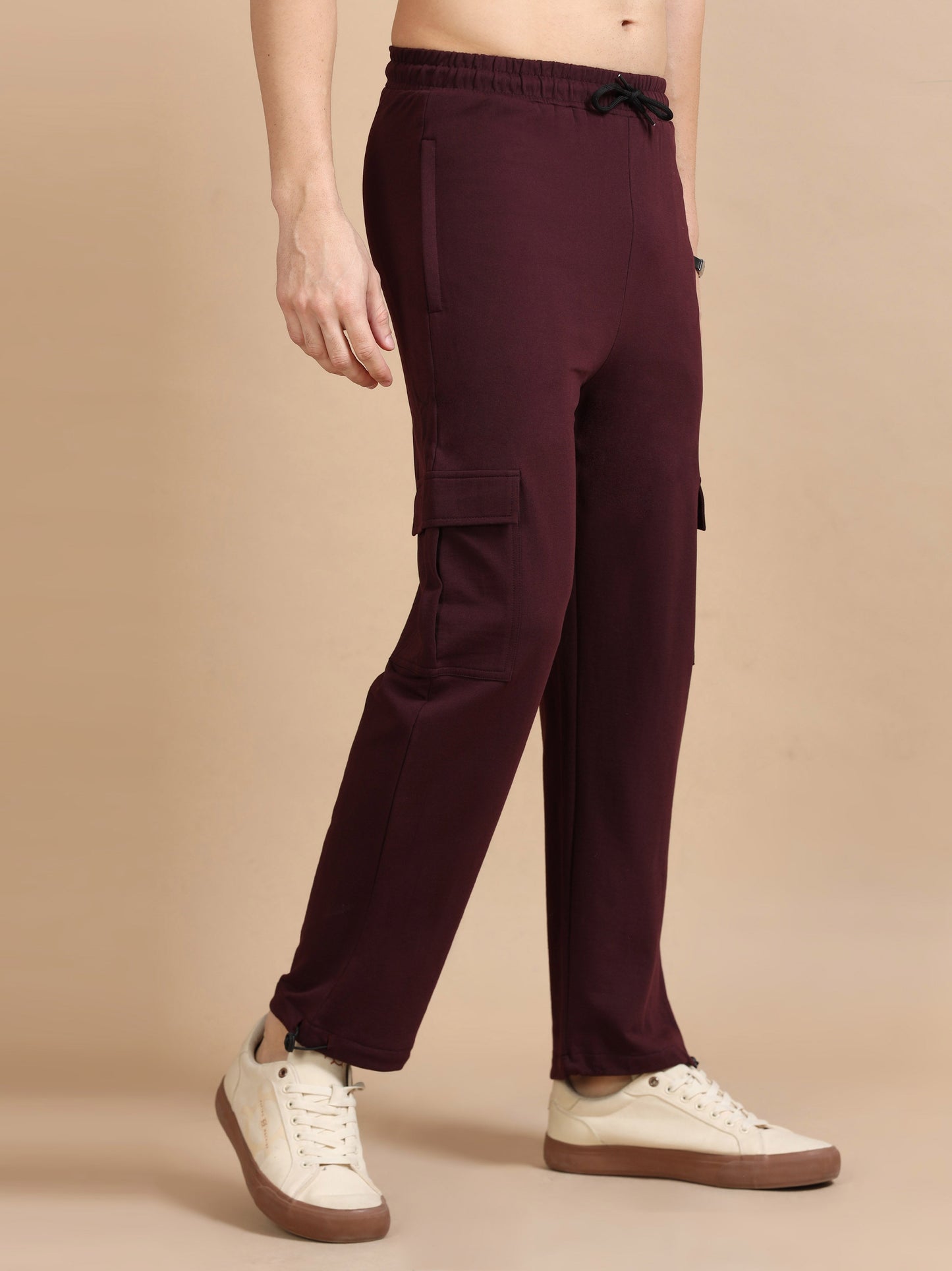 Men Cargo Pant - Maroon