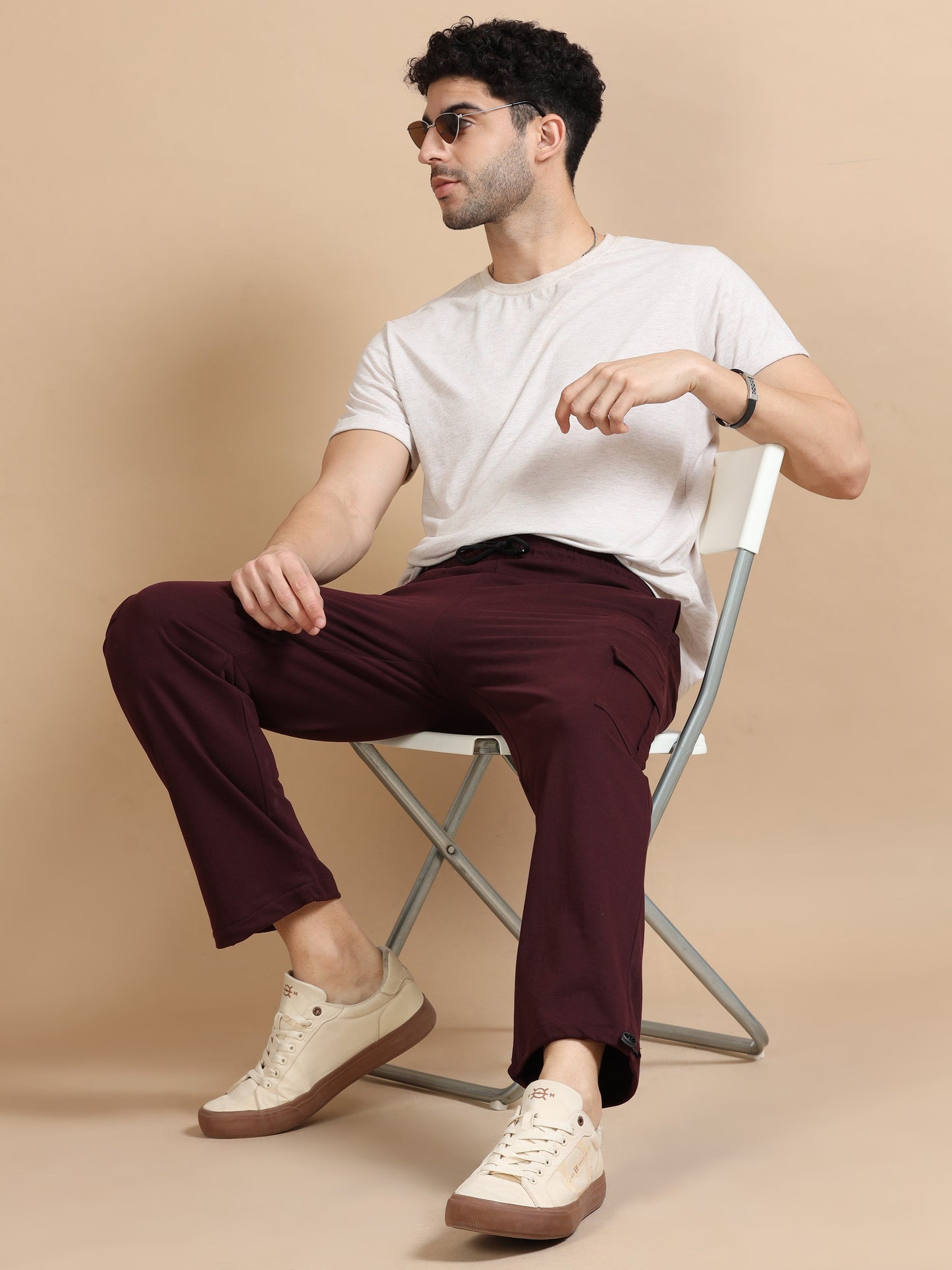 Men Cargo Pant - Maroon