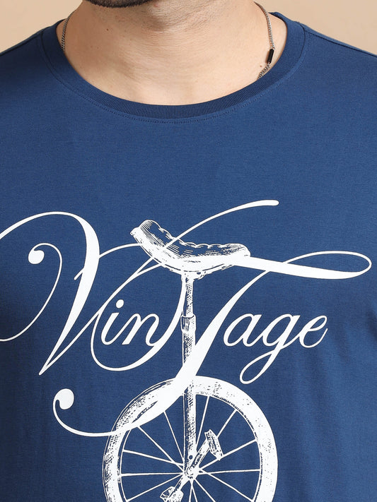 Vintage Printed T-Shirt - Navy