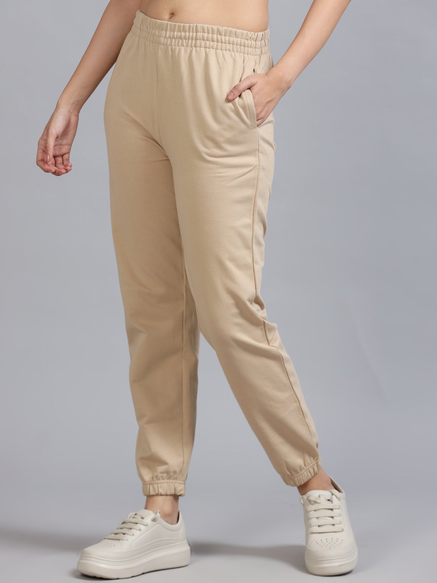Women Jogger Pant - Beige