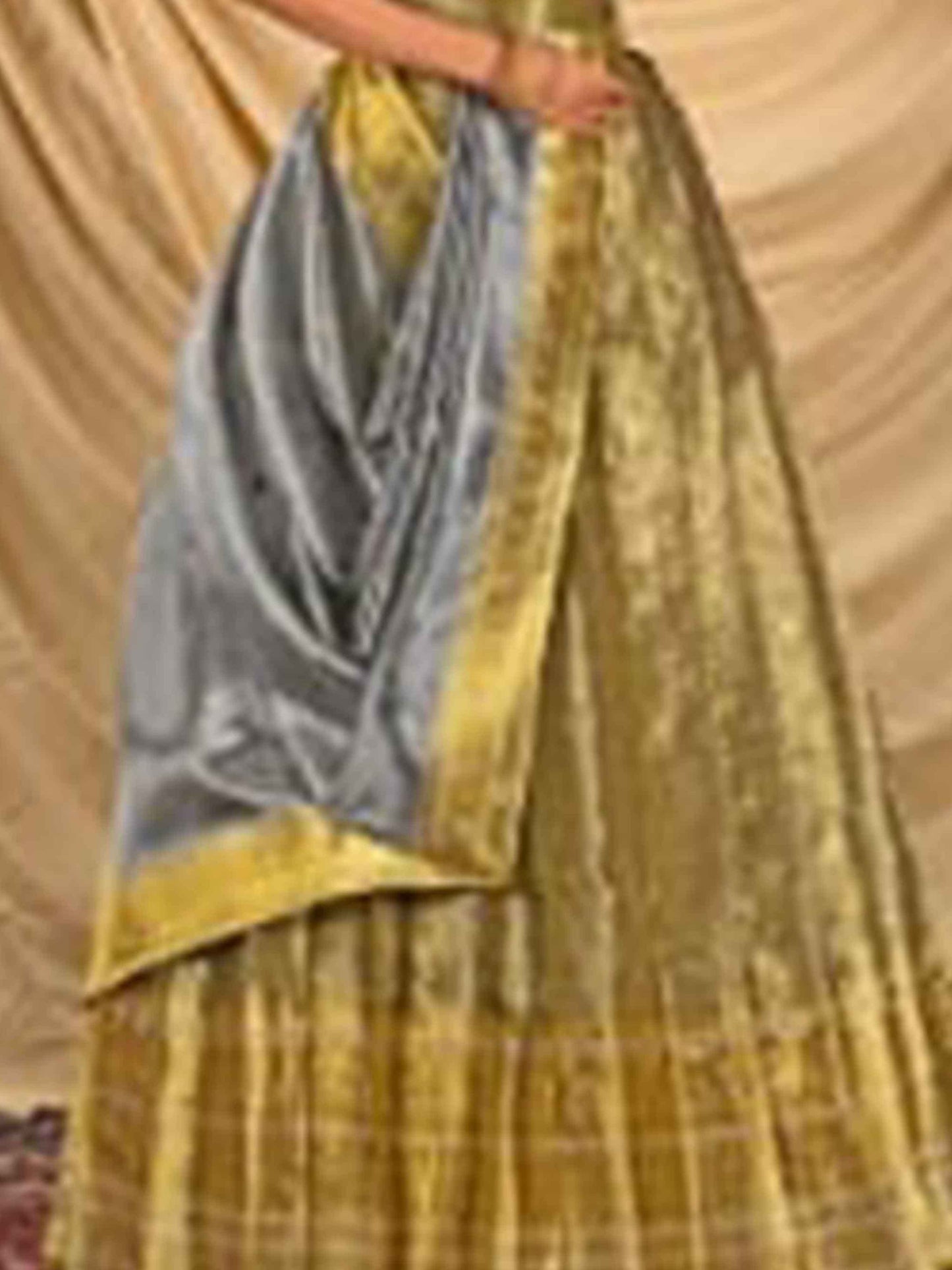 Best Womens Lehenga Tissue L-Gold