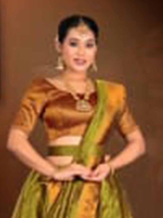 Best Liril Copper Tissue Saree Lehenga​ for Women