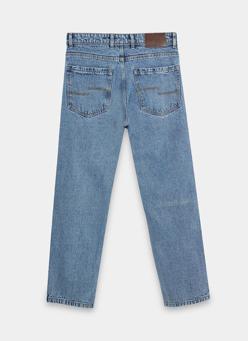 SIGNATURE Straight Fit Denim Jeans Vintage Light Blue