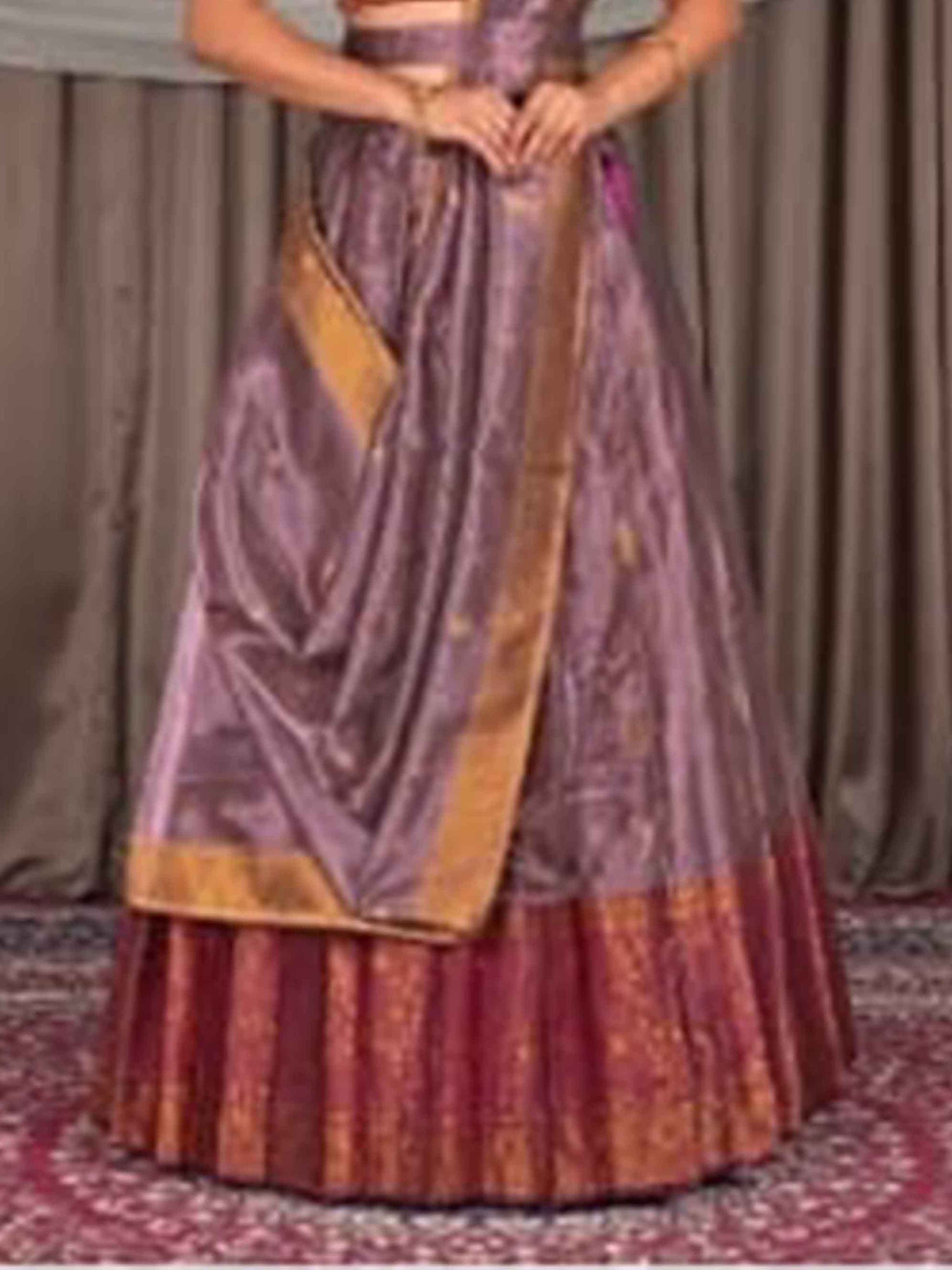 Women Best Bridal Lehenga Dusty Pink Wine