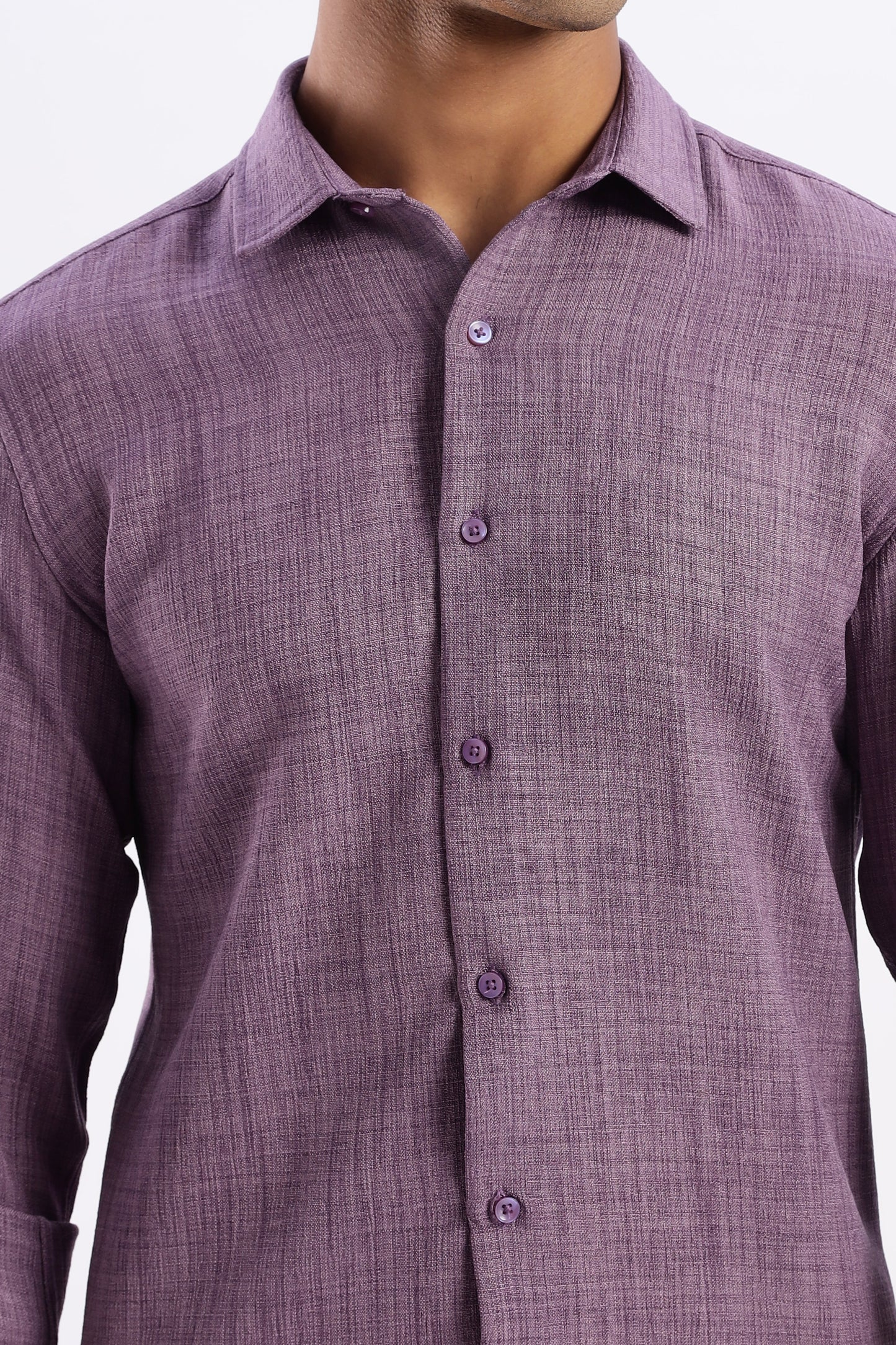 Men Air Like Linen Vintage Shirt-Lavender