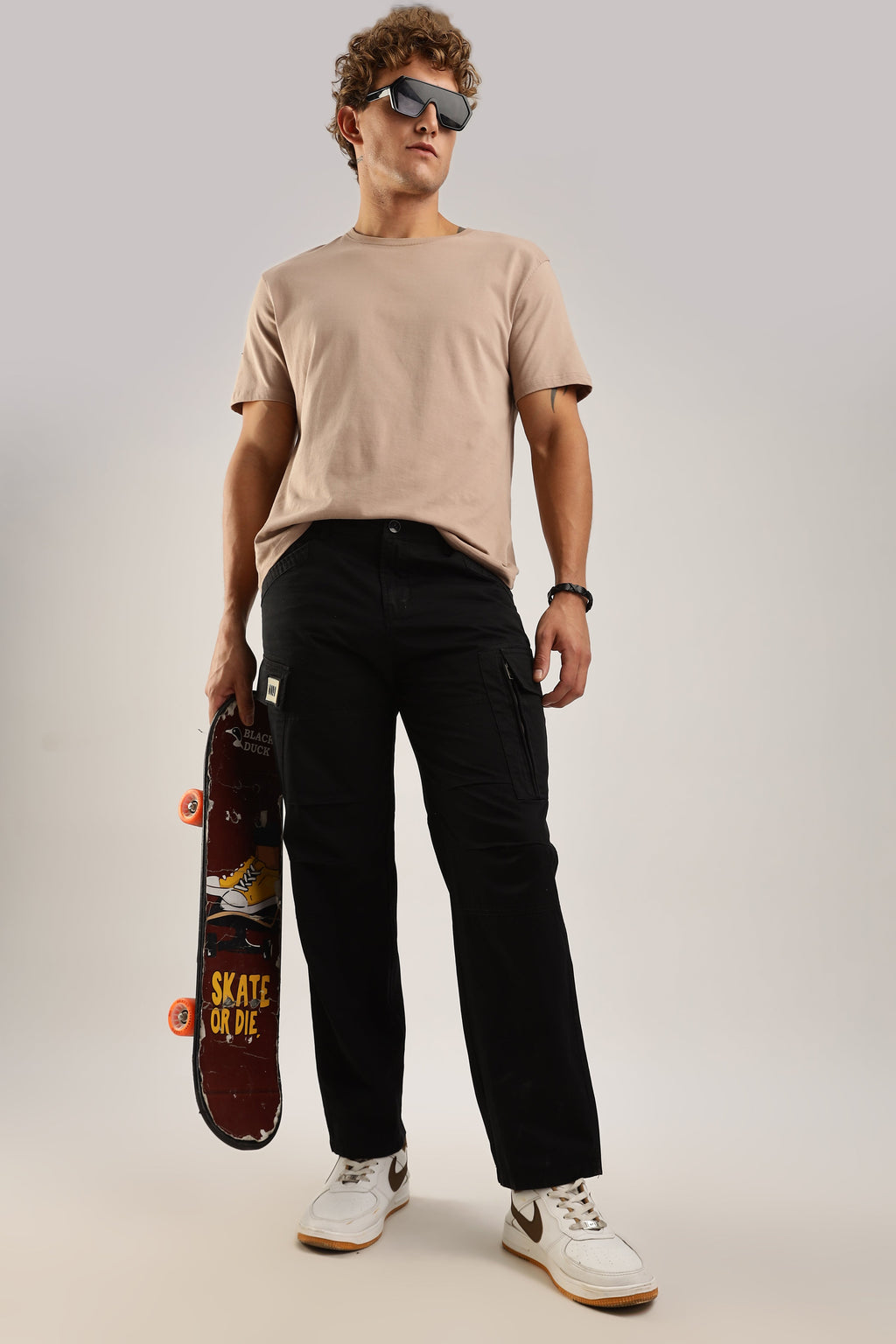 Men Heavy Air Cargo-Black