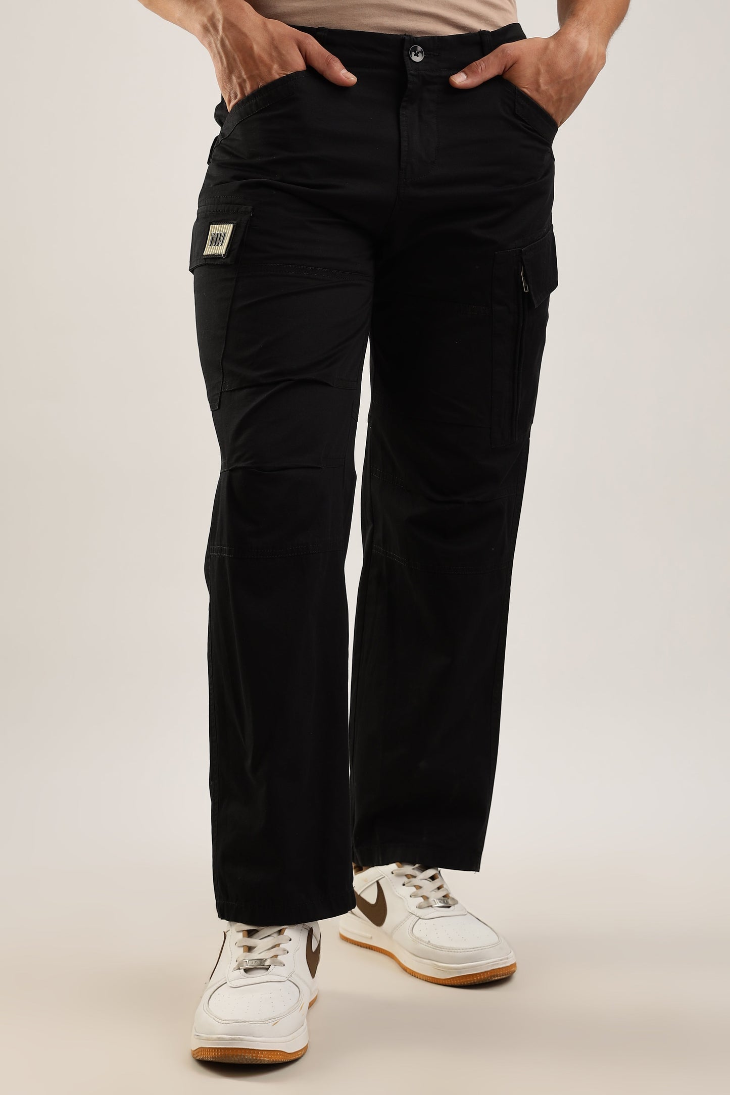 Men Heavy Air Cargo-Black