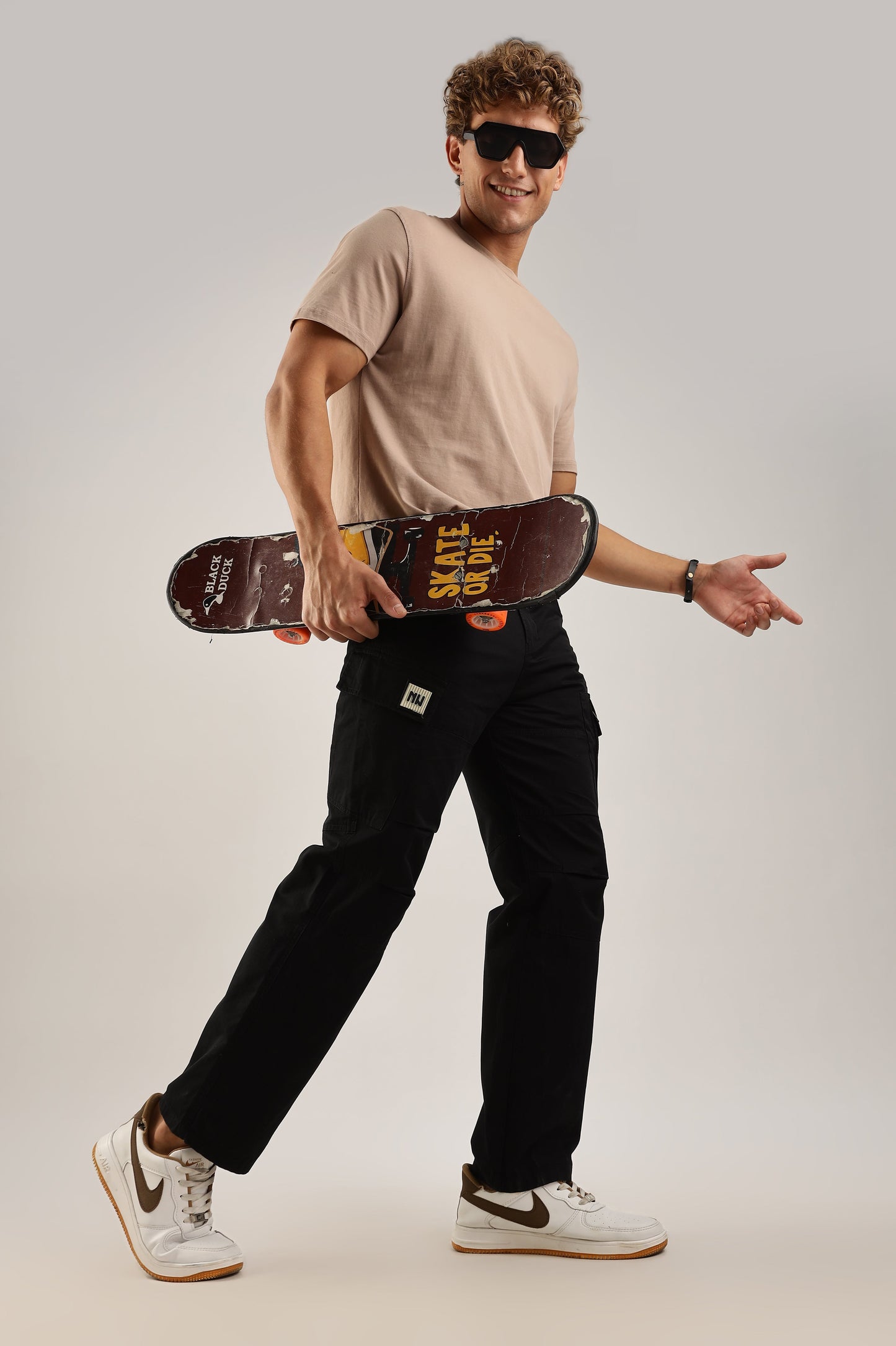 Men Heavy Air Cargo-Black