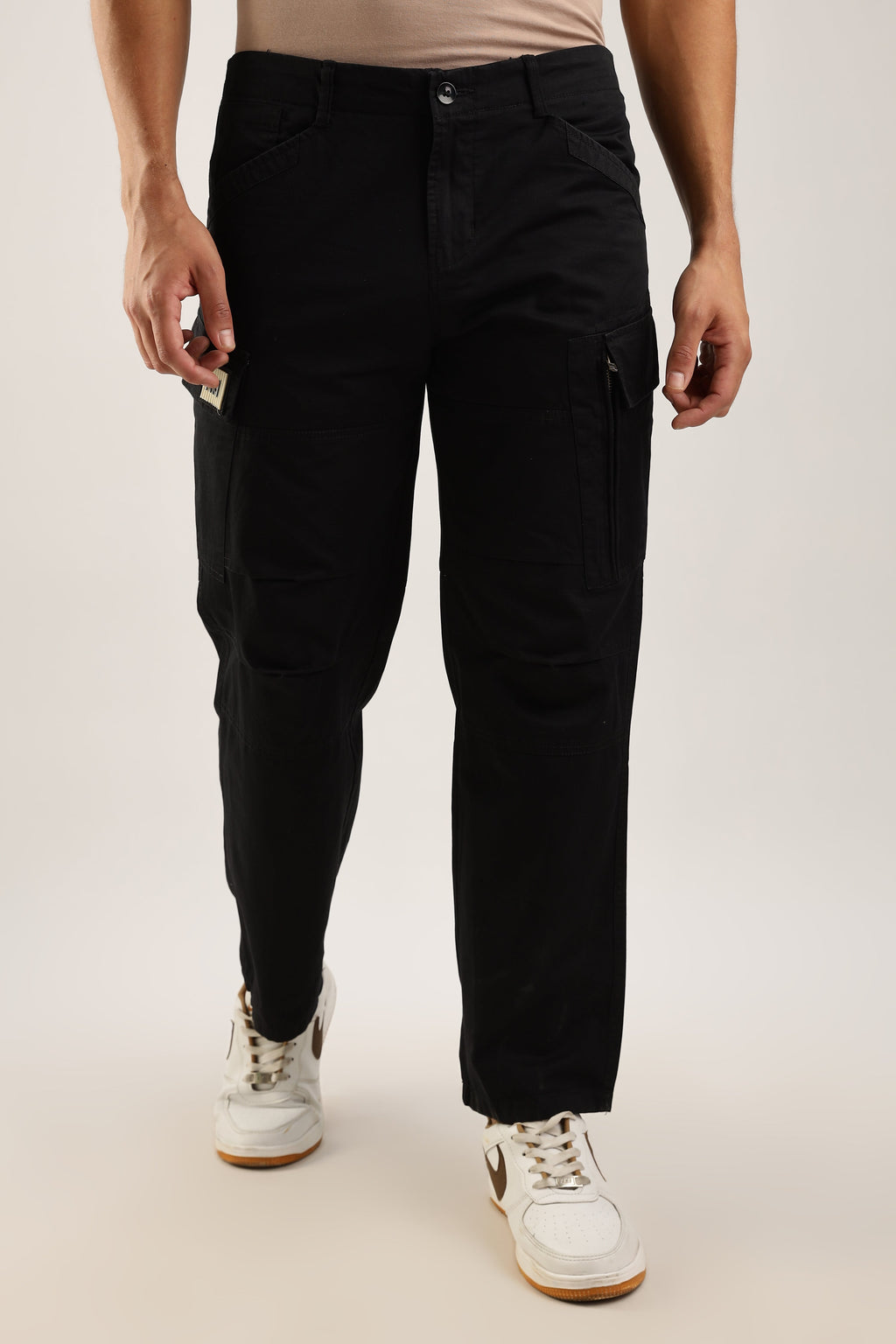 Men Heavy Air Cargo-Black