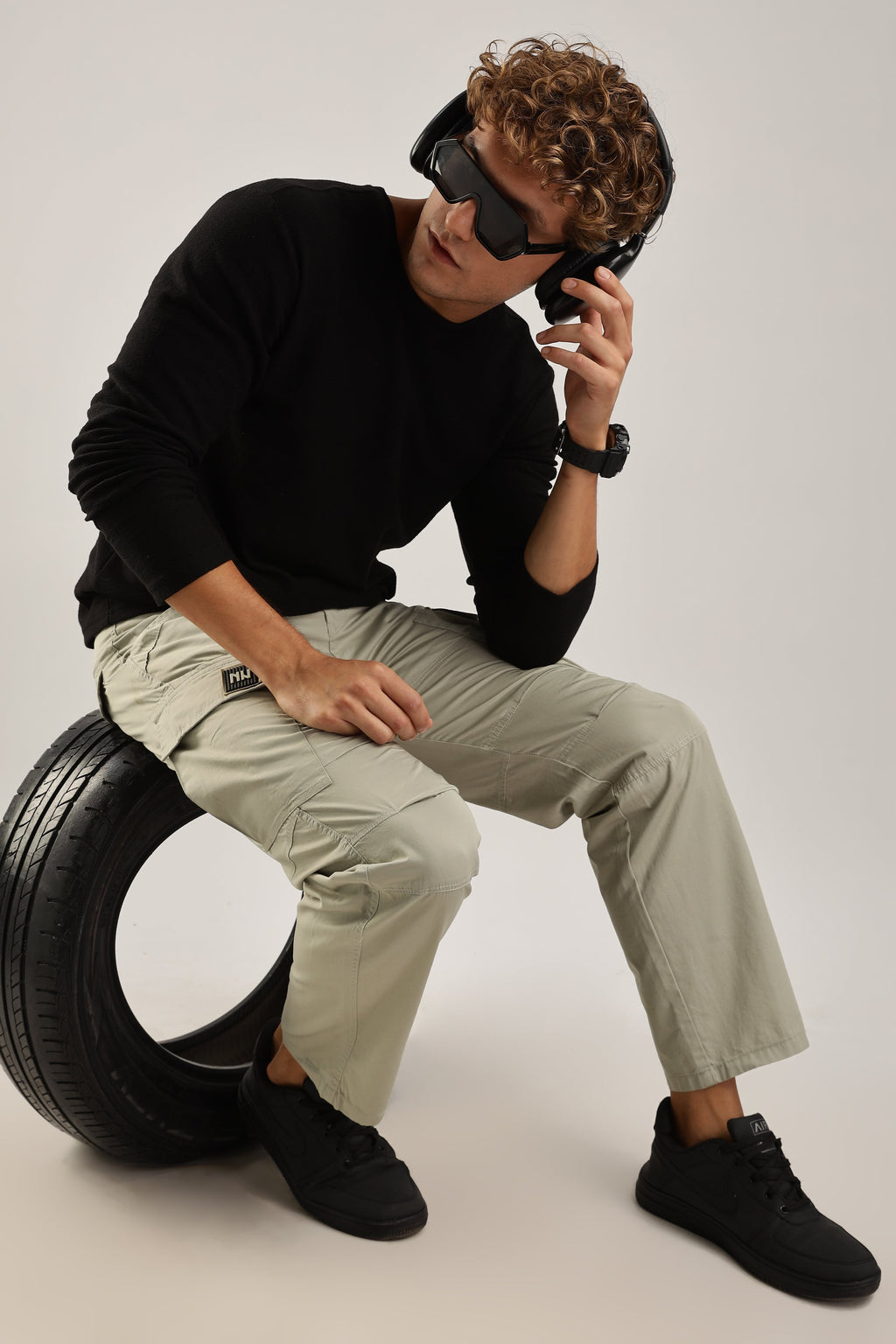 Men Heavy Air Cargo-Fawn