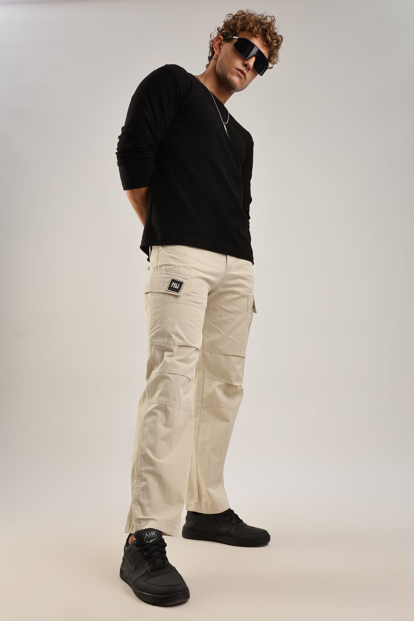 Men Heavy Air Cargo-Beige
