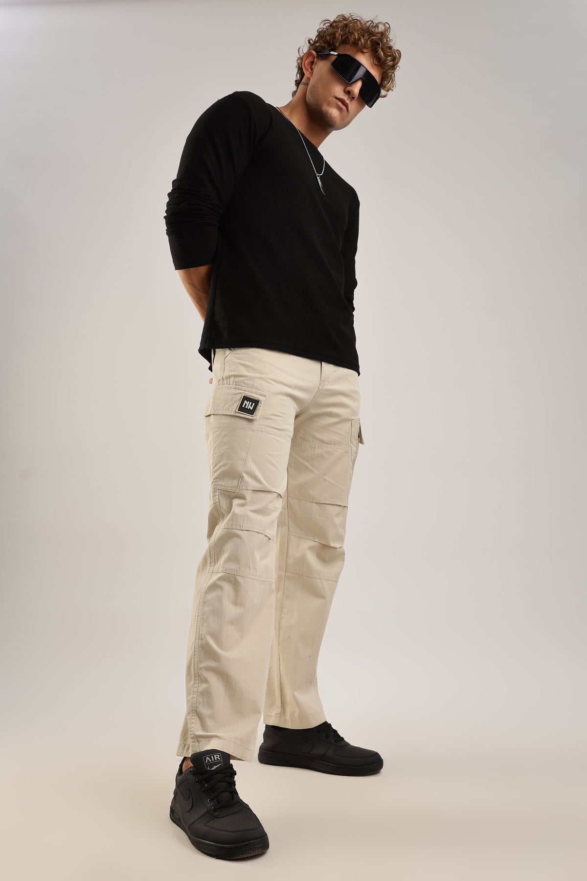 Men Heavy Air Cargo-Beige