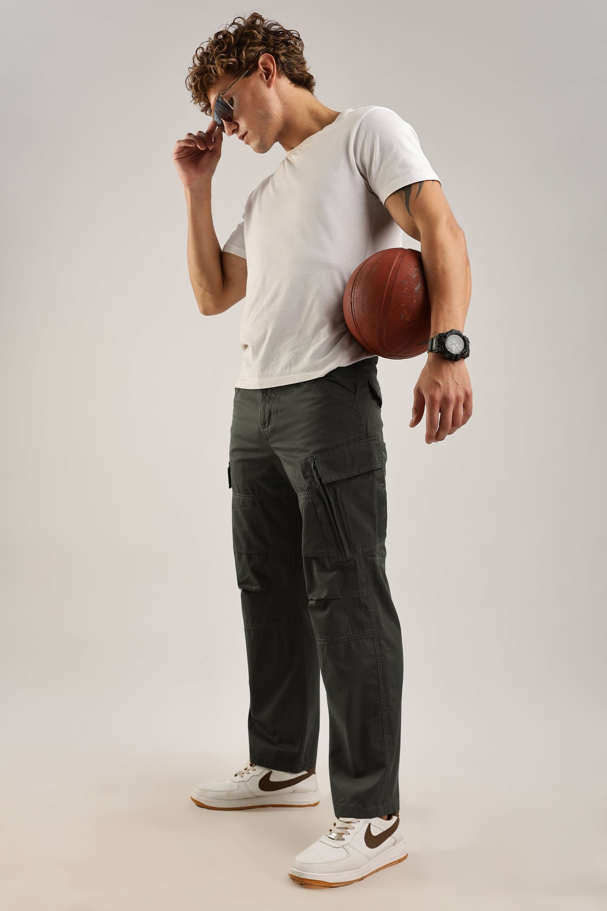 Men Heavy Air Cargo-Brown