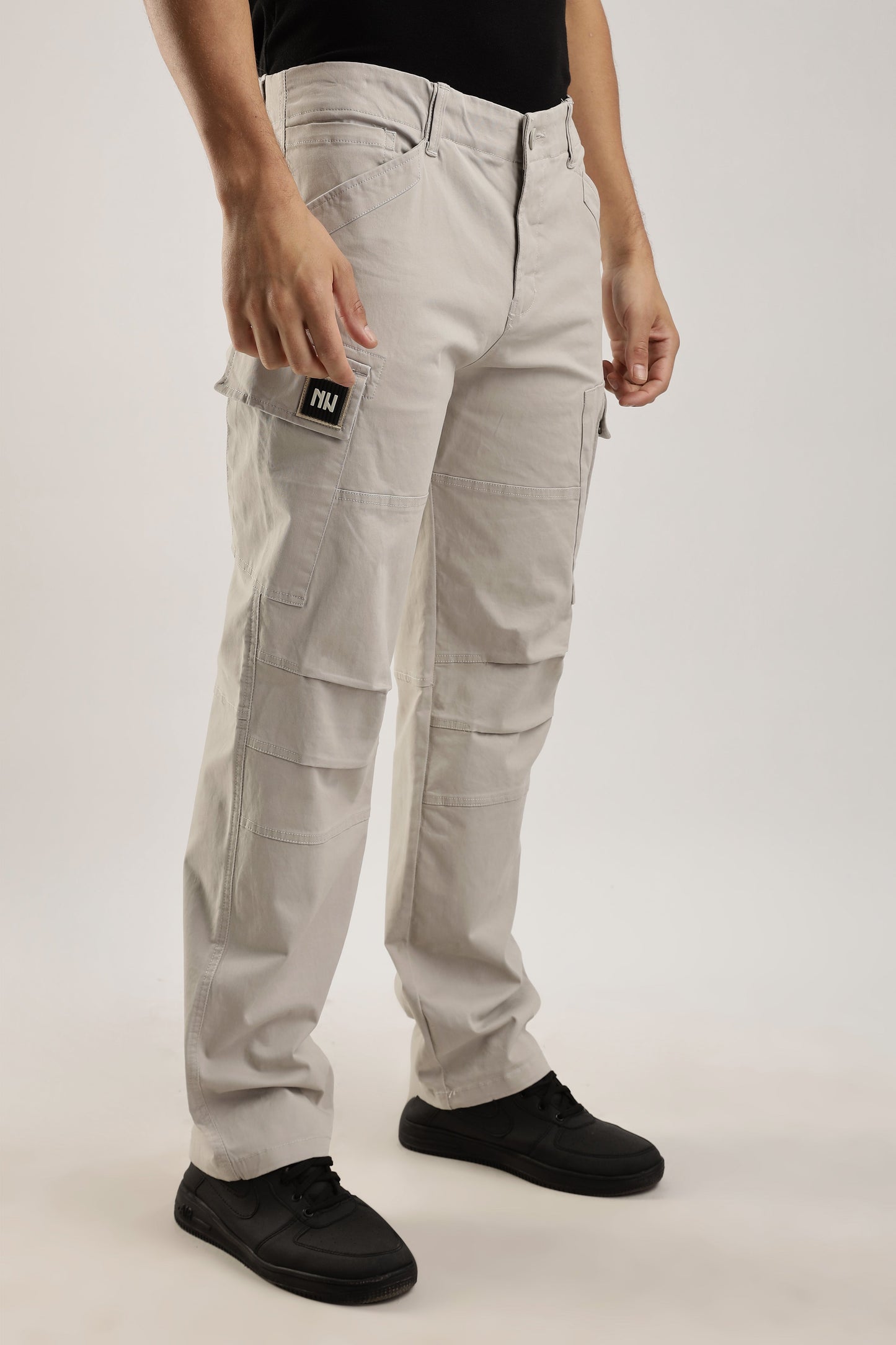 Men Heavy Twill Cargo-Stone