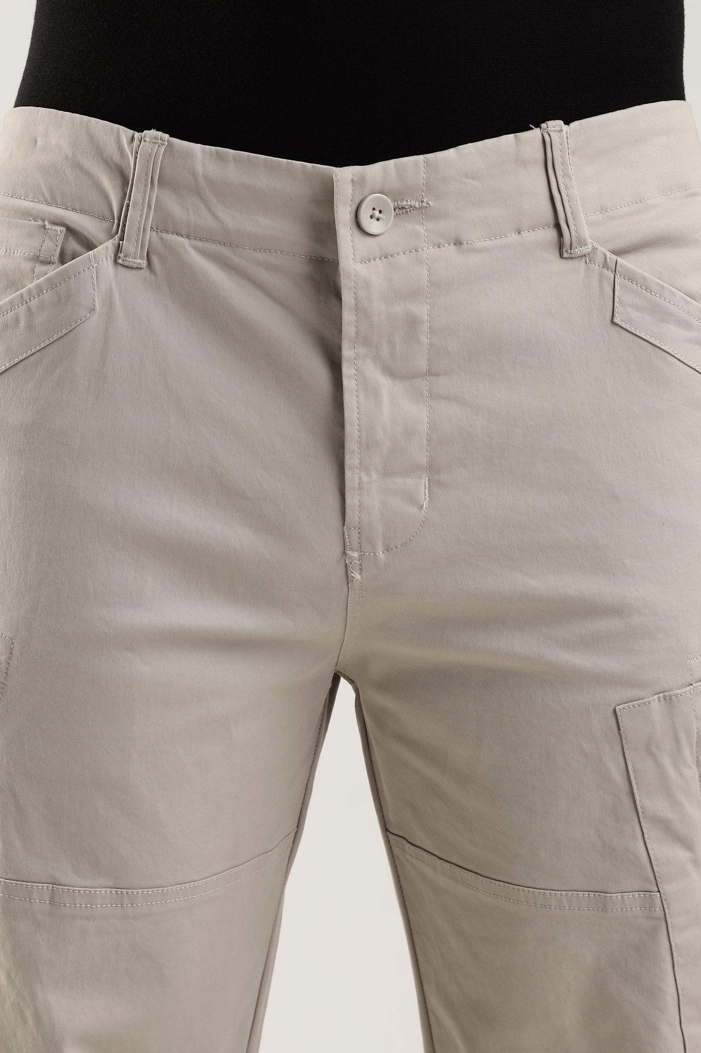 Men Heavy Twill Cargo-Stone