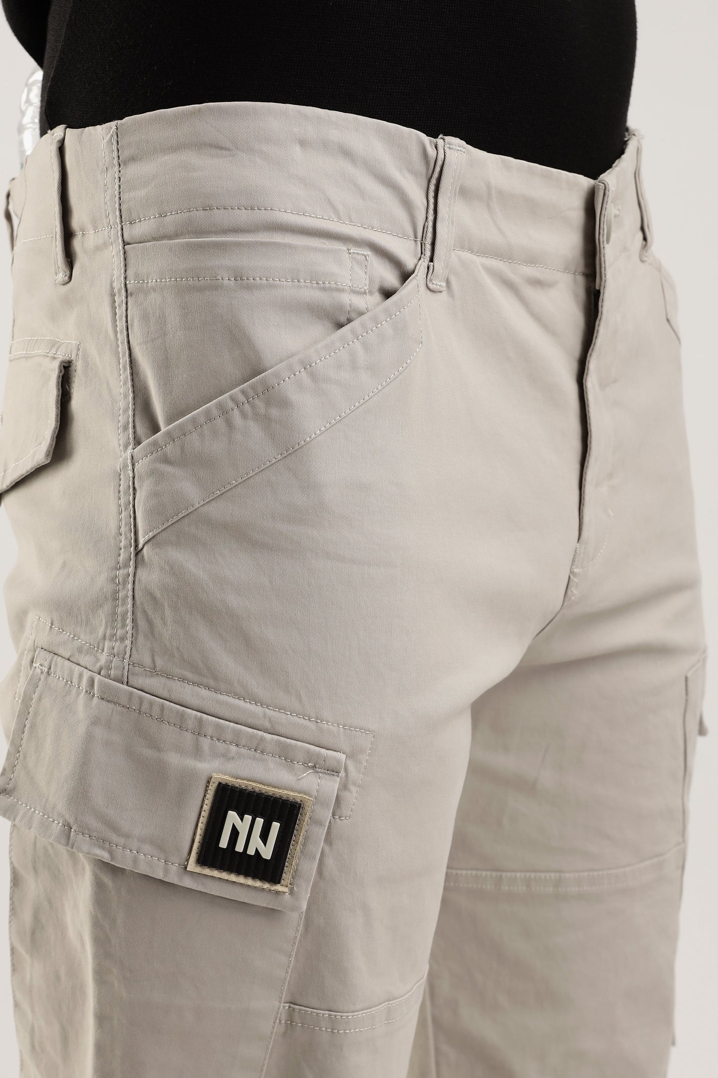 Men Heavy Twill Cargo-Stone