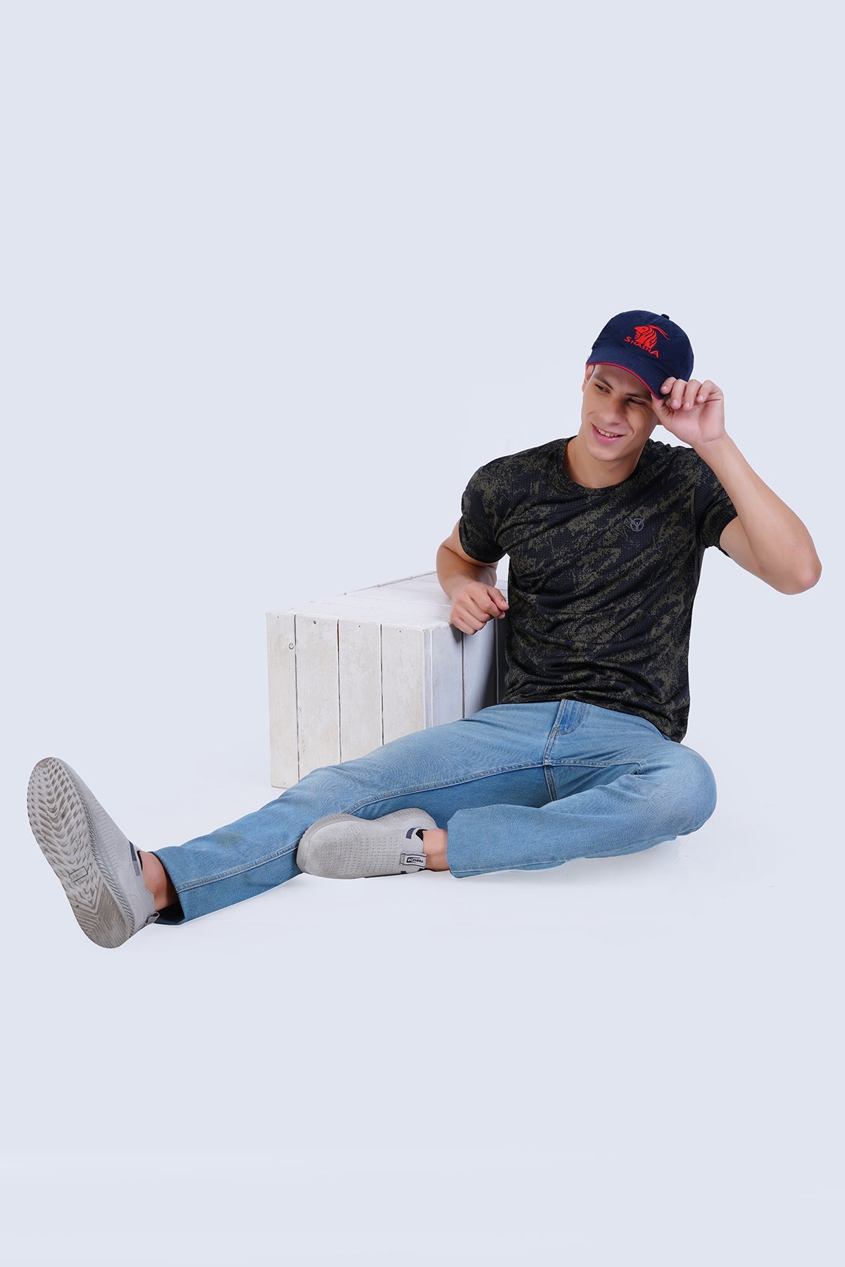 Performance Printed Crew Neck Tee