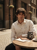 Crafted Embroidery Cotton Blend Shirt