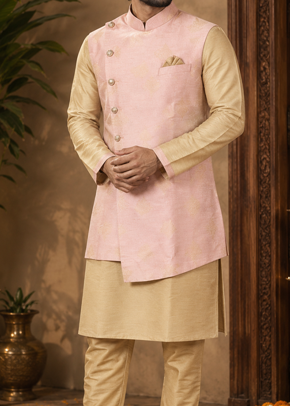 Peach Uvvam Kurta