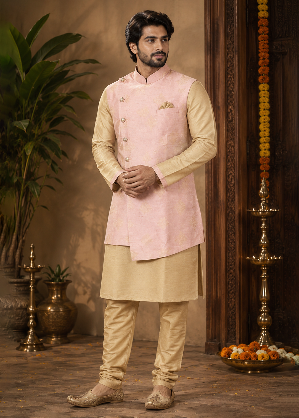 Peach Uvvam Kurta