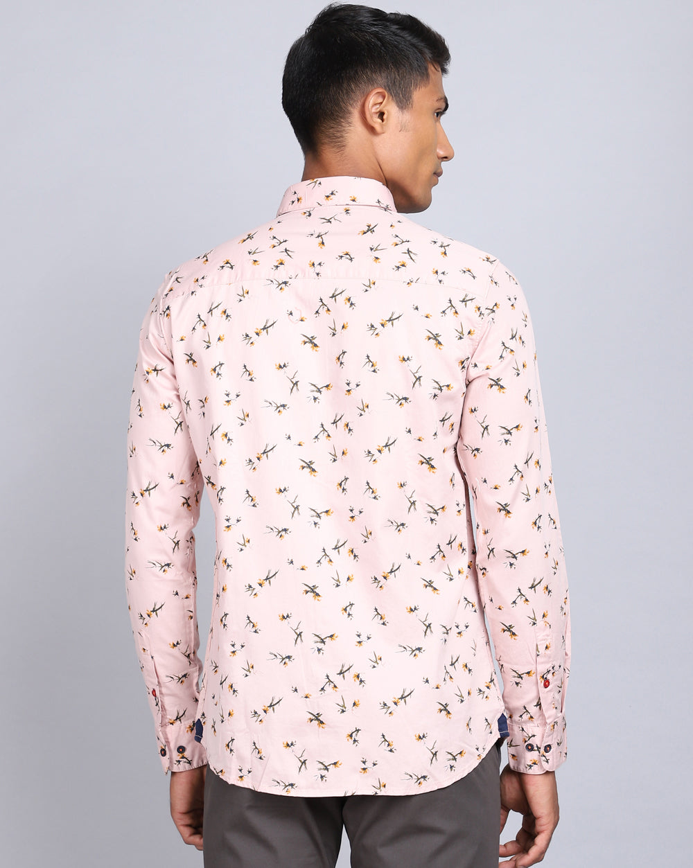 Printed Smart Casual Shirt-Onion