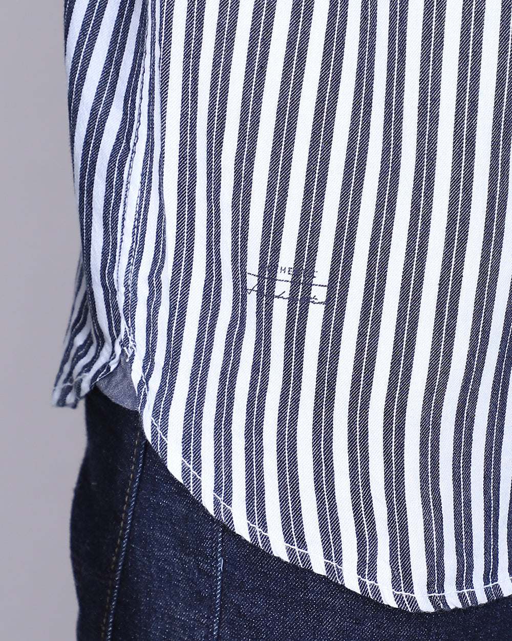Smart Casual Striped Shirt-Indigo