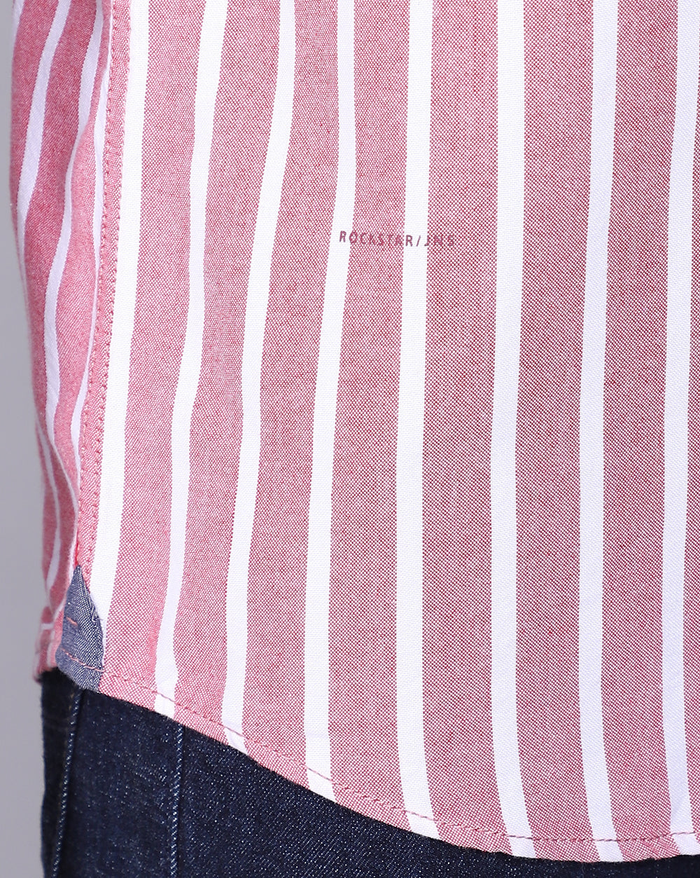 Smart Casual Striped Shirt-Red