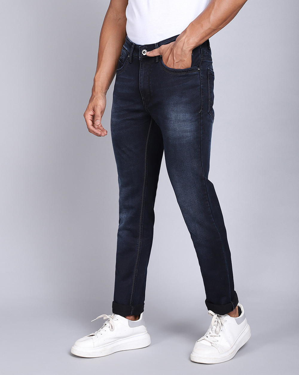 Slim Fit Jeans-Indigo Dark Blue