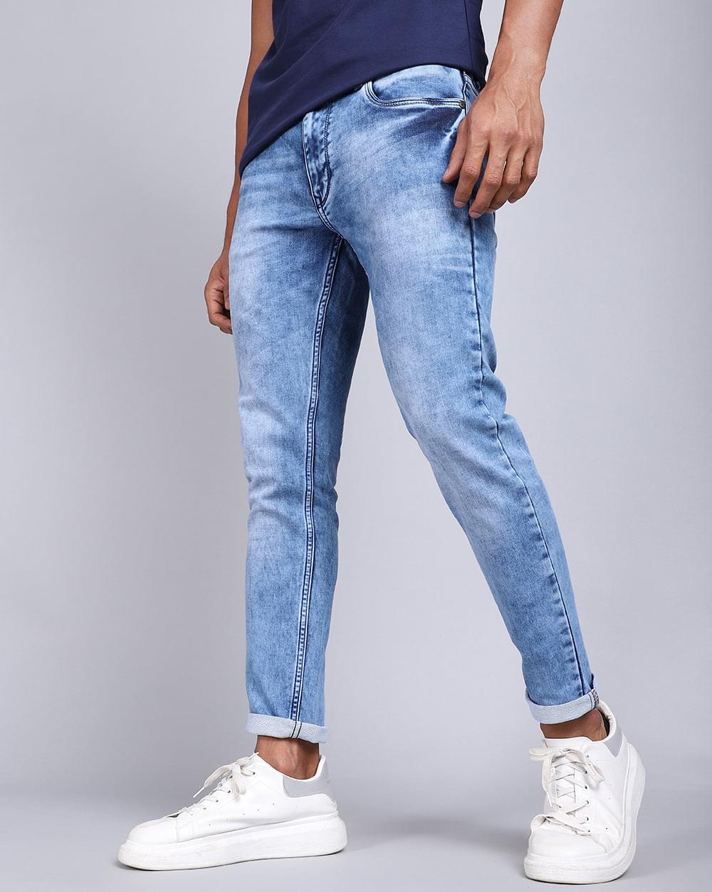 Ankle Fit Jeans- Basic Blue