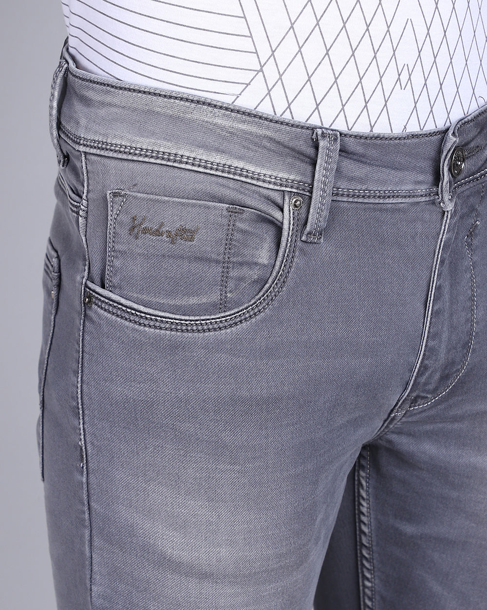 Slim Fit Jeans-Grey