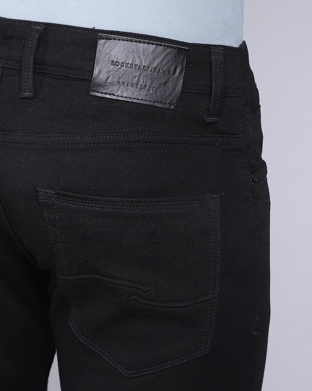 Ankle Fit Jeans-Black