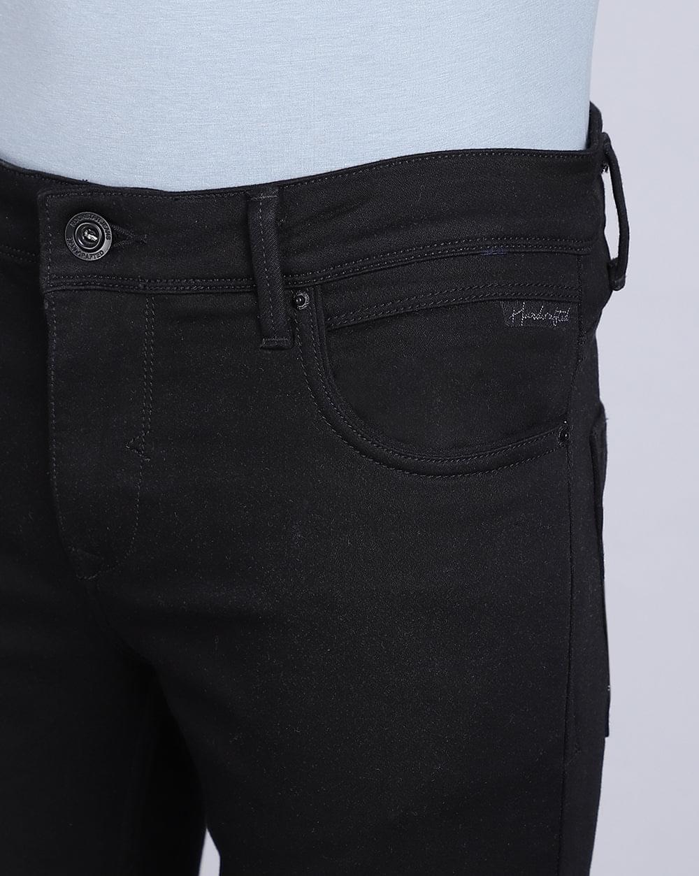 Ankle Fit Jeans-Black