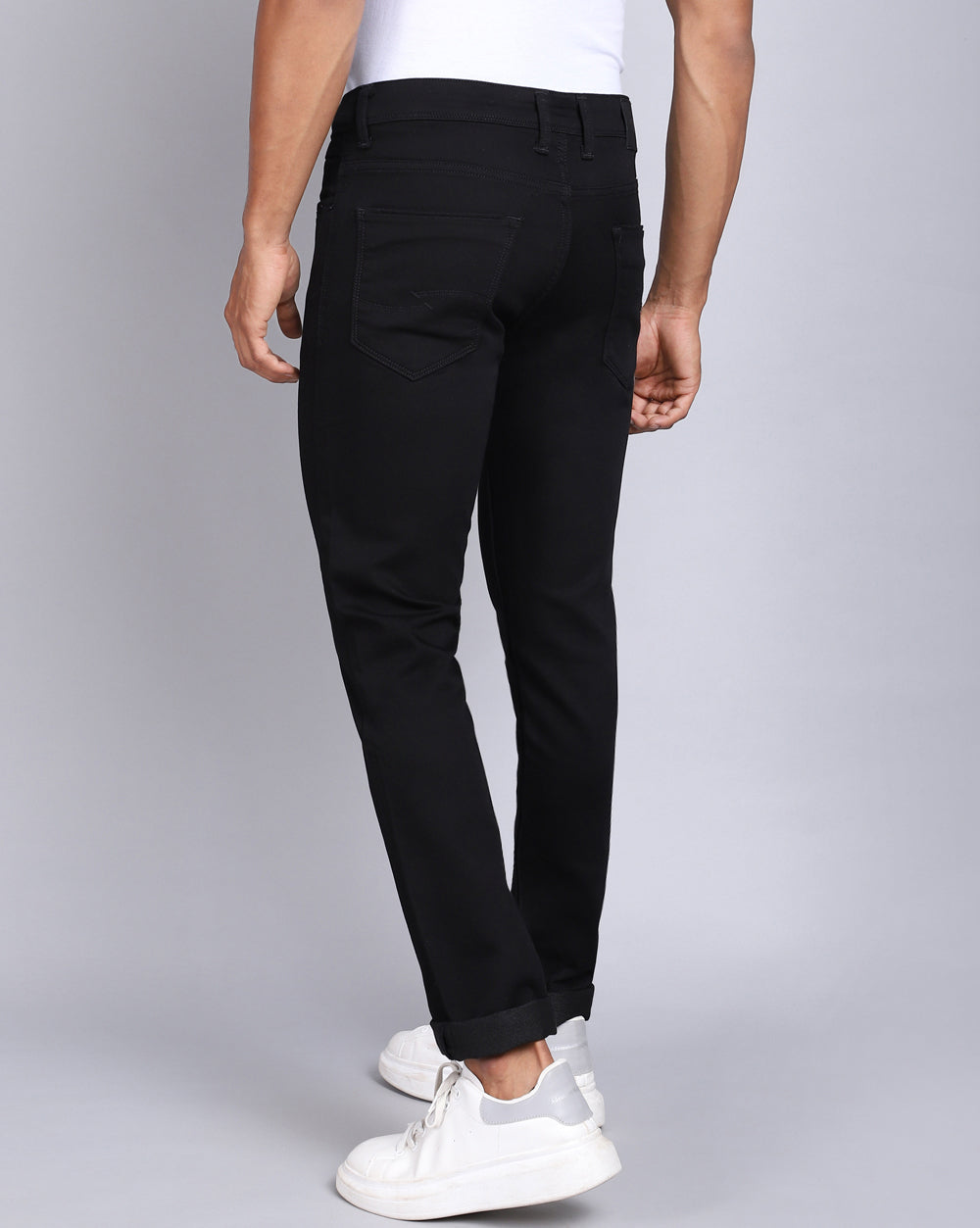 Slim Fit Jeans-Basic Black