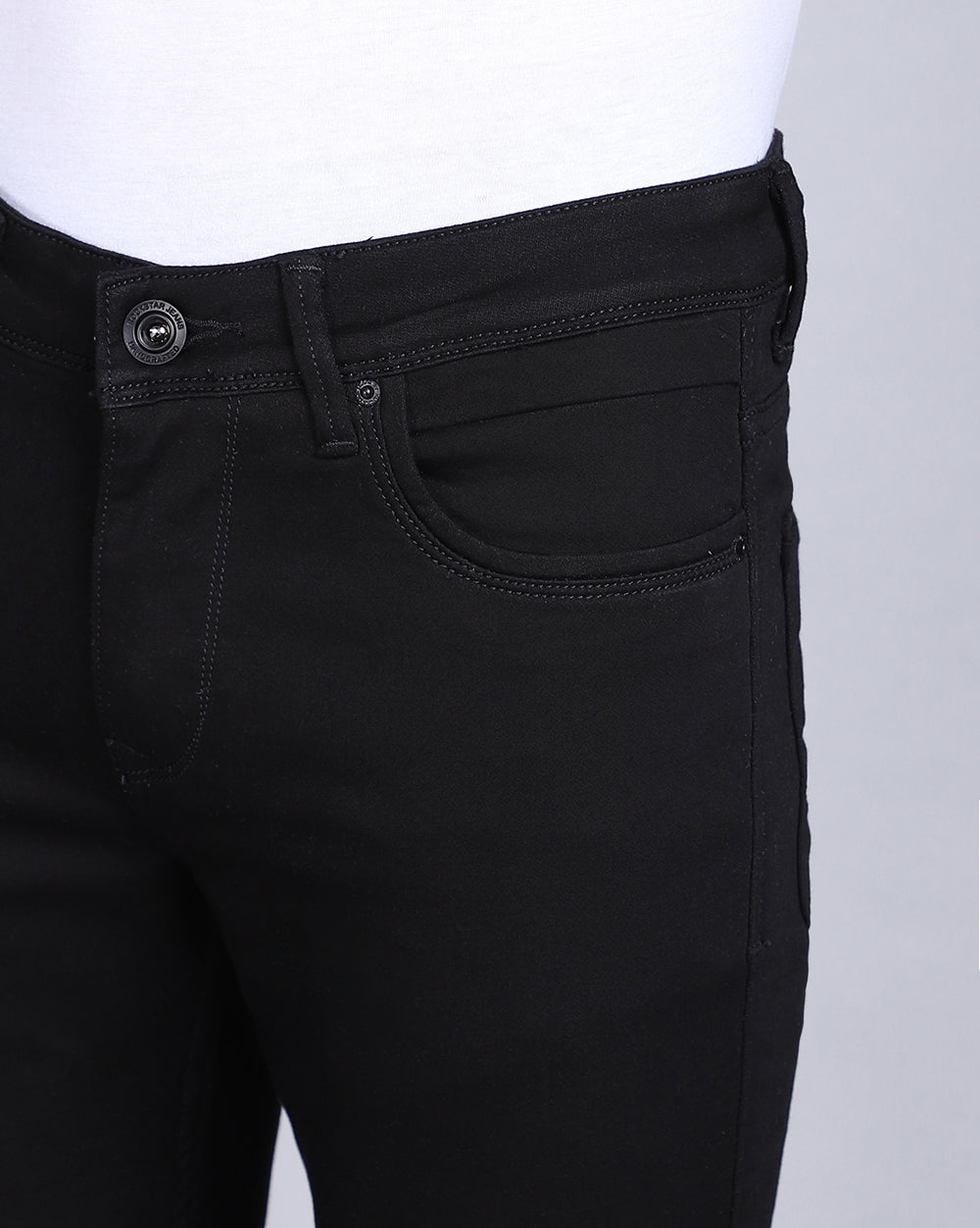 Slim Fit Jeans-Basic Black
