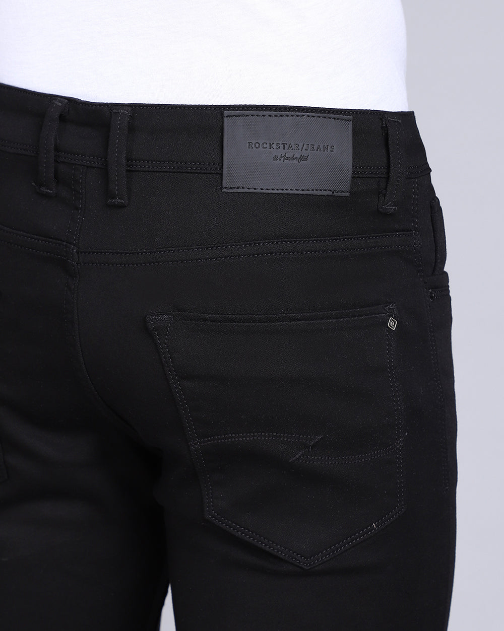 Slim Fit Jeans-Basic Black